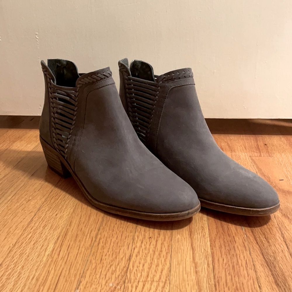 Vince Camuto Gray Heeled Booties